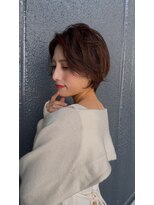 アンダーバーホワイト 天神店(_WHITE) ショート透明感カラー/シースルーバング/顔まわり／レイヤー