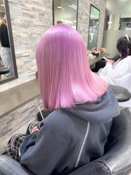 オズ 梅田店(OZ) 湊あくあちゃん風ラベンダーピンク