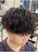 熊本 シャドウパーマ 韓国風 マッシュ MEN'S HAIR