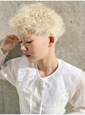 ブリーチパーマ/外国人風パーマ/ホワイトカラー/抜きっぱなし