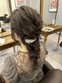 オーブヘアー ダンク 酒田店(AUBE HAIR dunk) #結婚式#お呼ばれ#ヘアセット#編み下ろし#パーティーヘア