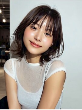 リンクミリ(Link mili) 韓国風くびれボブ×透け感バング