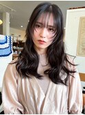 顔周りレイヤー×ロングヘア