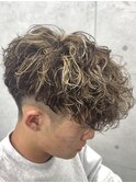 熊本メンズカット MEN'S HAIR スペインカール メッシュ