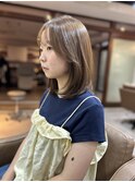 自然な丸みと動き◎地毛風ストレートレイヤー