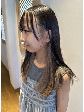 ユウヘアー 石川橋店(U Hair) ミルクティーベージュ インナーカラー