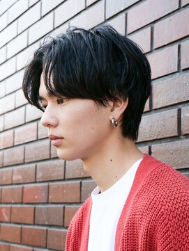 エルマーク 樟葉(L-MARK) センターパート/ニュアンスパーマ/ダウンパーマ/men's