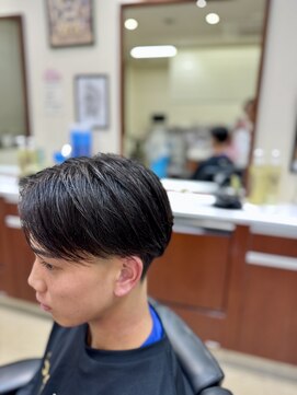 毛流れセンターパート