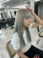 モニカ 栄店(MONIQA)&nbsp;シルバー　水色デザインカラー