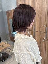 ガリカ 博多(Gallica) <ゲスト>ブリーチ毛にラベンダーグレージュ x ボブレイヤー