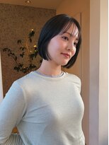 トップヘアー スパアンドリラクゼーション 安城(spa&relaxation)&nbsp;切りっぱなしボブ/ぱつっとボブ髪型20代30代前髪あり前髪無し
