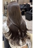 後ろ姿から可愛い◎韓国レイヤー×チョコレートブラウン