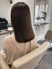 [日々のメンテナンスに◎]カット+前髪ストレート+システムトリートメント