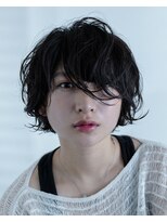 ブルー ヘアーメイク(Blue Hair Make)&nbsp;外ハネ黒髪ボブ
