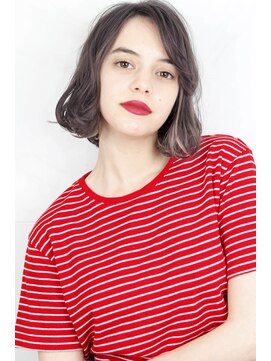 ヘアサロン ガリカ 表参道(hair salon Gallica) 『 ラフ &　毛束感 』× プラチナグレージュ Bobスタイル♪