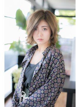 エヌアンドエーコンティ(N&A CONTi) ボブアレンジ×ゴールドベージュ×ボブショート