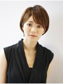 ひし形の小顔ショート・簡単お手入れ/TheC by afloat
