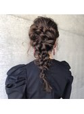 tomoヘア＊似合わせヘアアレンジ　編みおろし