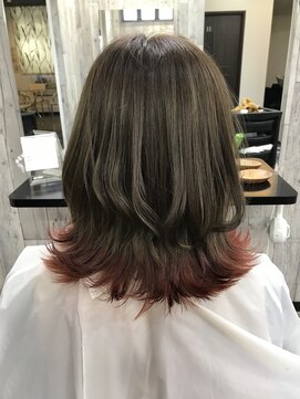 ビューティーコレクション 静岡北店 インナー レッド系カラー