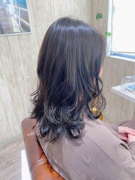 リオールヘア 北千住(LIOR.HAIR) 透明感ブルー×レイヤースタイル