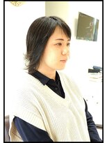 メタ(META) カット(外ハネスタイル)