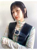 【sheta/小林】 オン眉ボブ 外ハネボブ