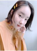クリップアレンジ_くびれヘアビタミンカラー_28558