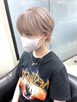 ディア(.eer)&nbsp;ハイトーン×ミニウルフ...酸性ストレート/ラベンダーグレージュ