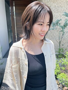 サニー サイド(Sunny Side) シースルーバング×切りっぱなしボブ