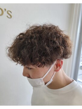 ゴッズ(GOD'S) メンズプードルパーマ／アッシュベージュ