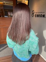 ヘア プロデュース キュオン(hair produce CUEON.) ナチュラルストレート×透明感カラー