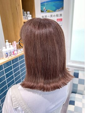 オーシャン(Ocean) [OCEAN Hair&Life藤原純] 髪質改善白髪ぼかしカラー☆pink beige