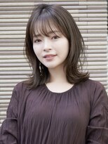 ガーデン オオタカノモリ(garden otakanomori)&nbsp;王道可愛い大人のひし形外ハネくびれミディアム×前髪あり