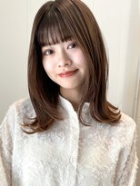 ガーデン ムサシコスギ(GARDEN MUSASHIKOSUGI)&nbsp;レイヤーミディアム ハッシュカット 似合わせカット  フルバング