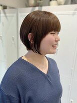 シュク 高円寺(SYUK)&nbsp;丸みショート/モカベージュ/耳かけショート【高円寺 中野】