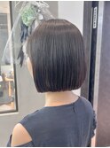 切りっぱなしボブ【横浜】縮毛ボブ