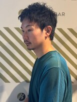 バーバーバー アカバネ(BARBER-BAR AKABANE)&nbsp;男の身だしなみ 清潔感ある黒髪ショート ポイントパーマ#1