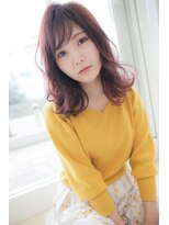 美容室 コッカ(cocca)&nbsp;ナチュラルレイヤー＠カシスピンク