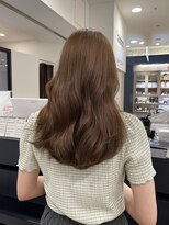 エイチツーオーアヴェダ 渋谷ヒカリエＳｈｉｎＱｓ店 クロードモネＨ２Ｏアヴェダ ベージュオレンジ系カラー/セミロング/渋谷/渋谷駅
