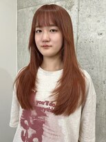 サクラ オモテサンドウ(SAKURA)&nbsp;オレンジカラー  ブリーチカラー 表参道