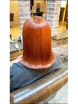 アクロ あべの店(ACRO) ブリーチなしwカラー、オレンジ