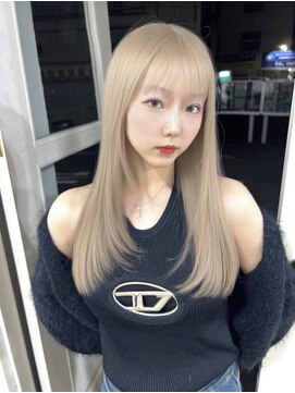 アンメリーアン(Ann merry ann) 大人美人艶カラーベージュ小顔カット透明感レイヤーロング