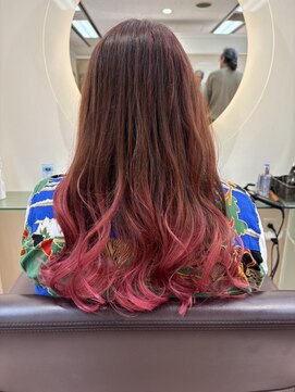 松本平太郎美容室 銀座パートフォー(PART４) グラデーションカラー ピンク/10代20代30代40代50代60代