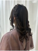 編み込みカチューシャ