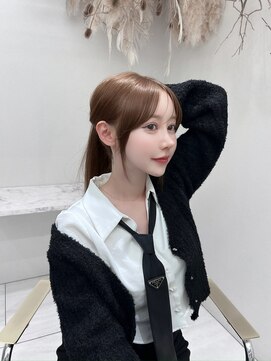 コア 銀座(COA) 前髪顔まわりカット/ブラウンカラー/似合わせカット/イメチェン