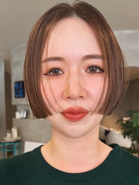 ハウ 心斎橋(how) 20代30代◎小顔見せリップラインボブ×透明感グレージュ秋カラー