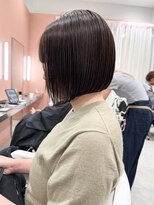 ケンジ 横浜(KENJE)&nbsp;ボブ/白髪ぼかしハイライト/グレージュ