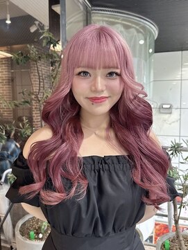 ヘアーアンドメイク ビス(HAIR&MAKE bis) 暗染め履歴〇ペールピンク/グラデーションカラー【NOKA】