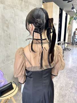 ヘアセット/お呼ばれヘア/パーティーヘア/カチモリヘア