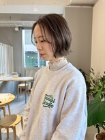 アンハーツ(ann HEARTS) 外ハネボブ/レイヤーボブ/ボブ/アッシュ系/ベージュカラー